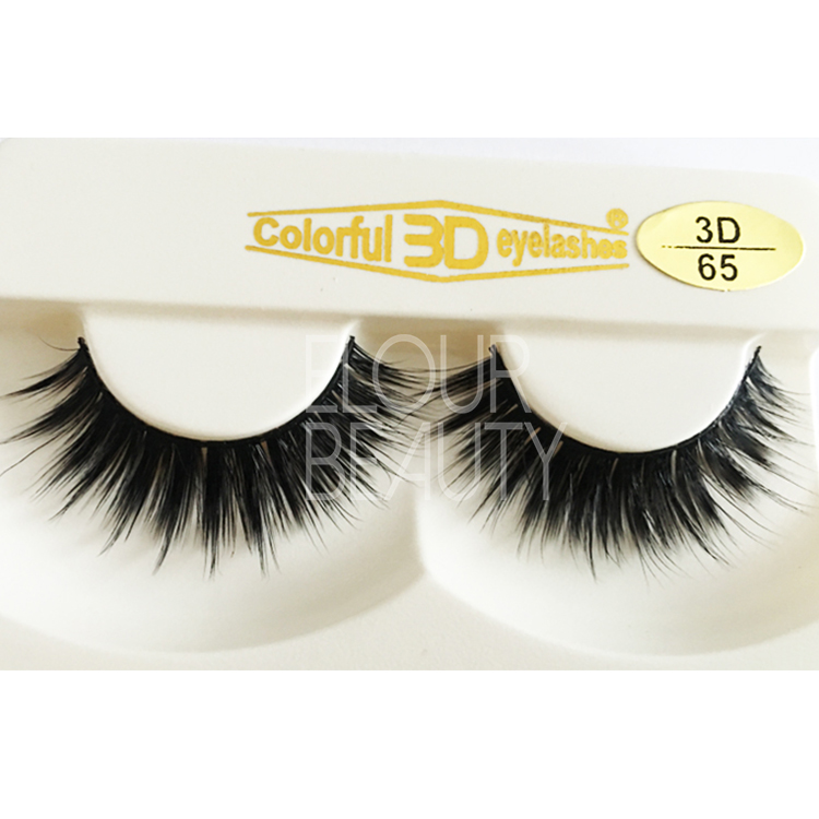 3D silk lashes fiber hairs private label China EJ81